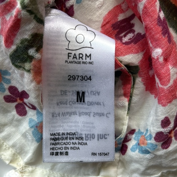 Farm Rio spring bananas Pom Pom Mini Skirt medium - Picture 10 of 14